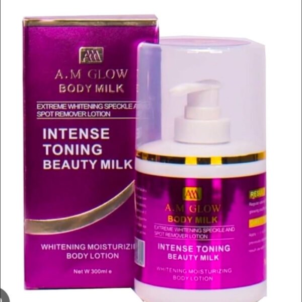 A.M Glow Body Milk 300ml moisturizing and hydrating lotion