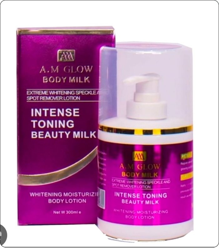 A.M Glow Body Milk 300ml moisturizing and hydrating lotion