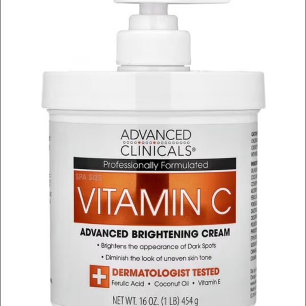 Advanced Clinicals, Vitamin C, Advanced Brightening Cream, 16 oz (454 g)