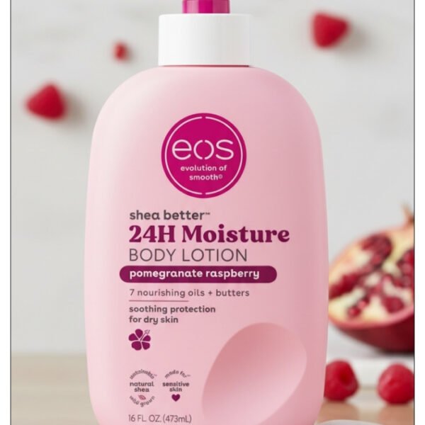 EOS Shea Better Body Lotion Pomegranate Raspberry 24 Hour Moisture- 473ml