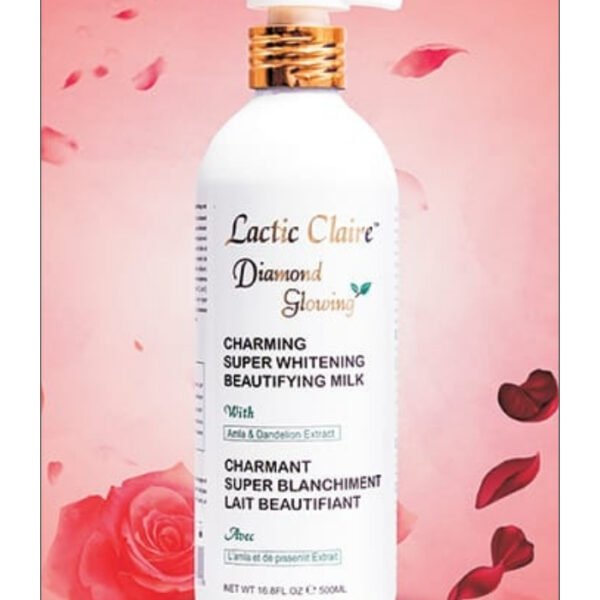 Lactic Claire Diamond Glowing Charming Super Whitening Beautifying Milk 500ml