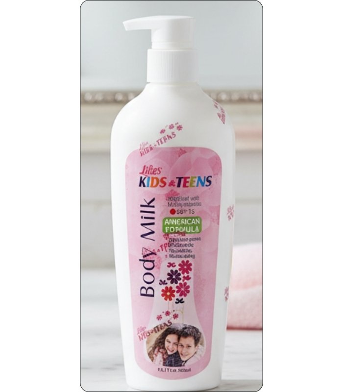 Lilies Kids and Teens Body Milk 400ml gentle moisturizing lotion