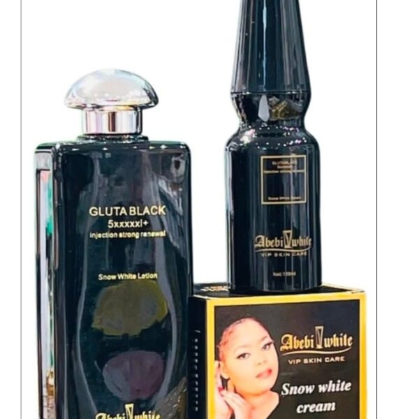 Abebi White Gluta Black Snow White Skincare Set