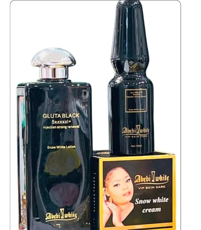Abebi White Gluta Black Snow White Skincare Set
