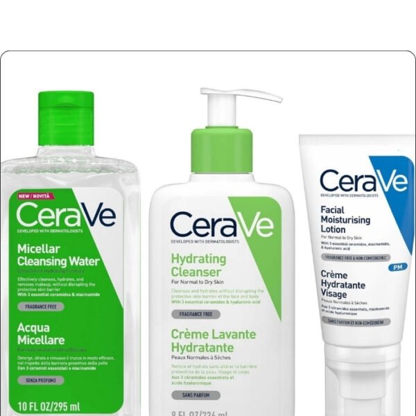 CeraVe Cleanser Skincare Set for gentle cleansing and hydration