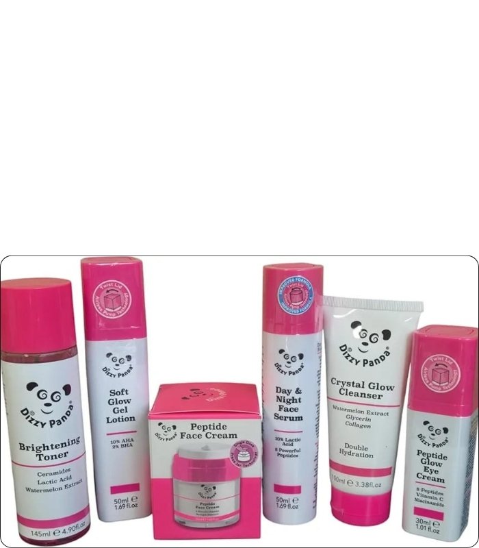 Dizzy Panda Skin Care Set for gentle cleansing, hydration, and radiant skin