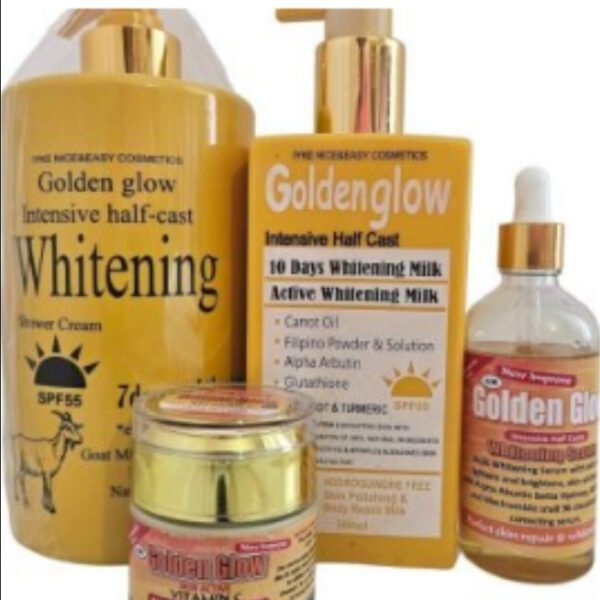 Golden Glow Skincare Set for bright, hydrated, and radiant skin